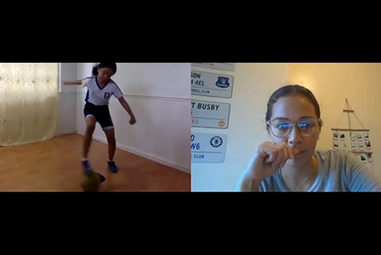 Distant Learning via Zoom Kaya FC Academy