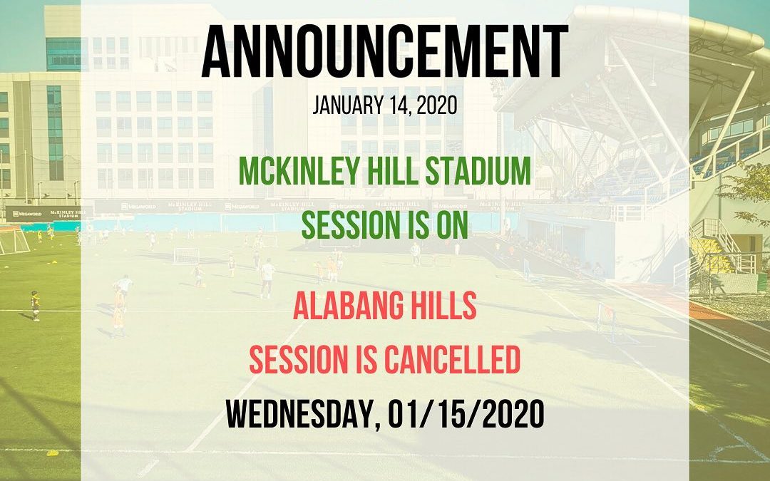 Announcement – 01/14/2020