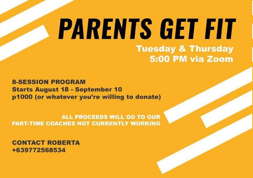 Parents Get Fit – An Initiative to Help our Part-Time Coaches