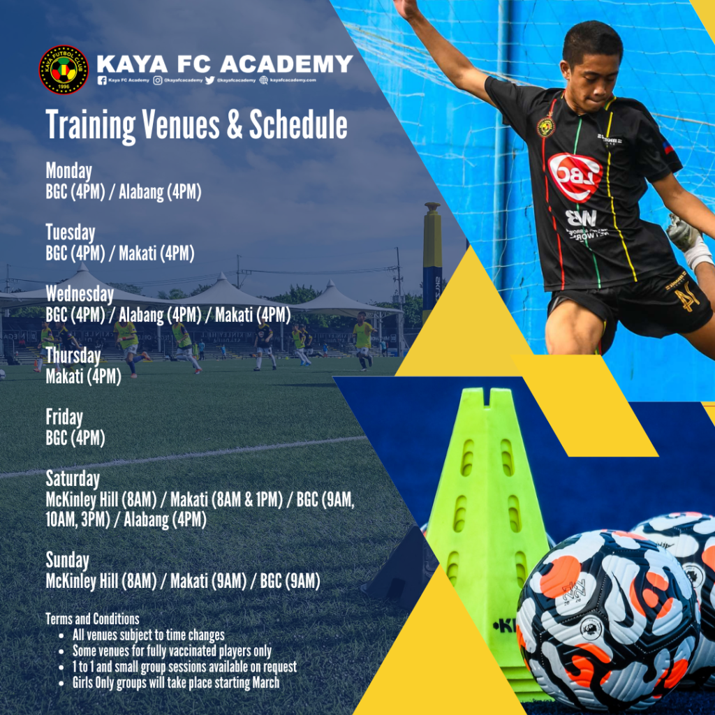 Kaya FC Academy Football is back