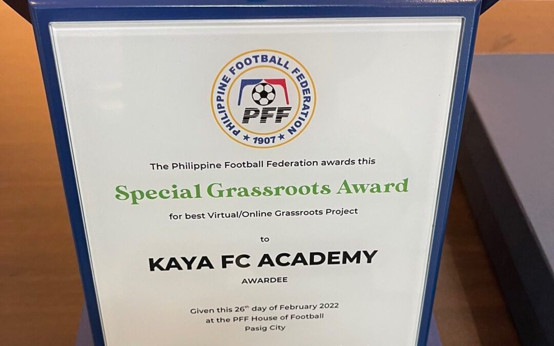 PFF’s Best Virtual/Online Grassroots Project is Kaya FC Academy