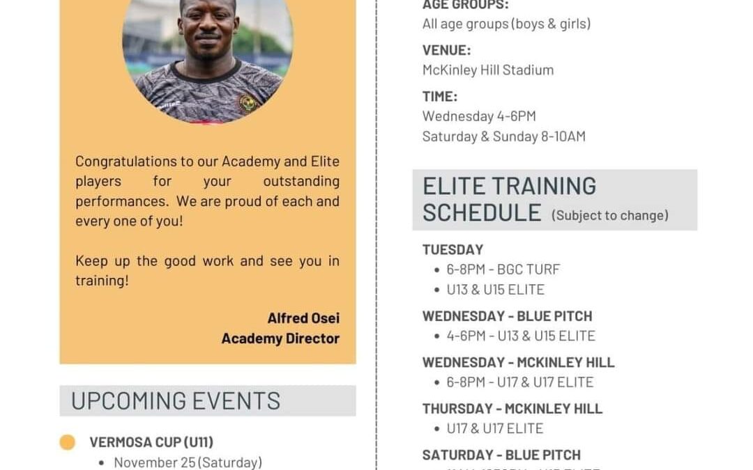 Academy Updates Nov 13-17, 2023