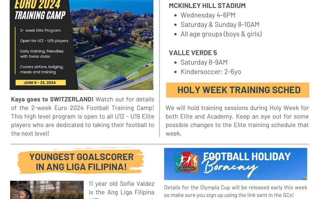 Academy Updates – March 3