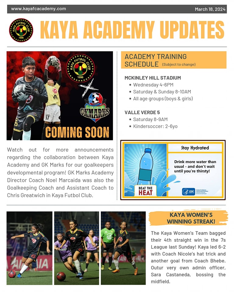 March 18 Academy Updates