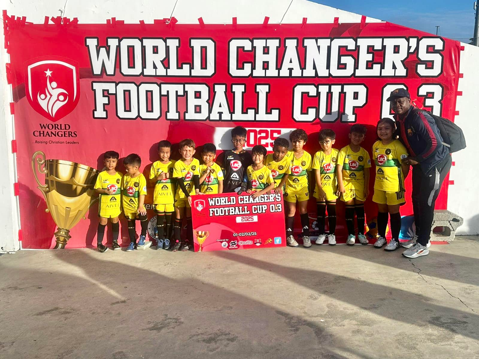 Kaya U8 and U10 Teams at the World Changers Football