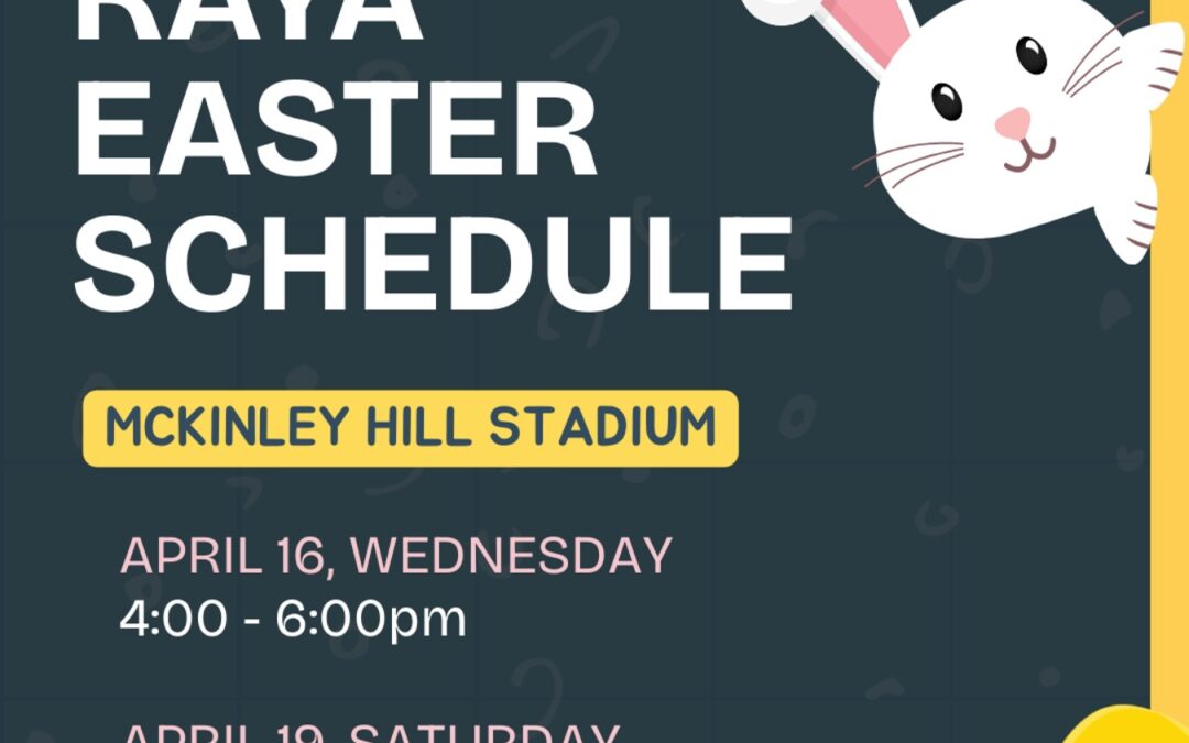 Easter Training Schedule 2025