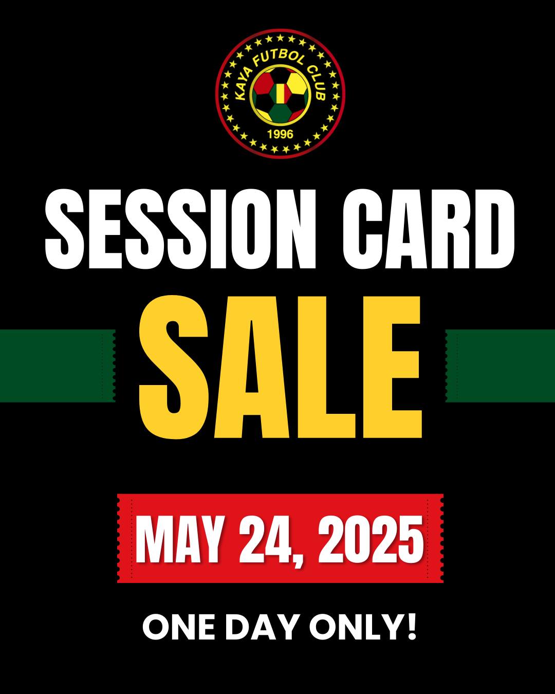Kaya FC Academy Session Card Flash Sale May 24 2025