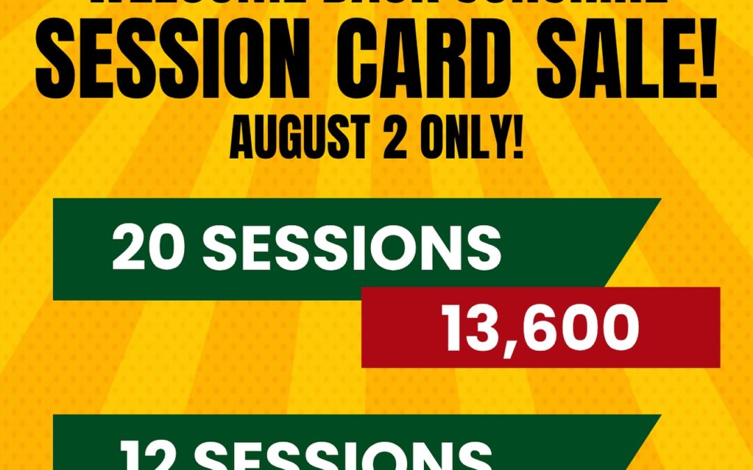 August 2 Session Card Flash Sale