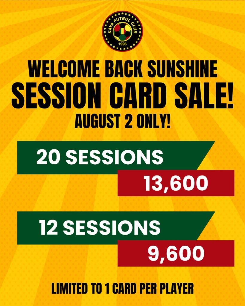 August 2 Session Card Flash Sale