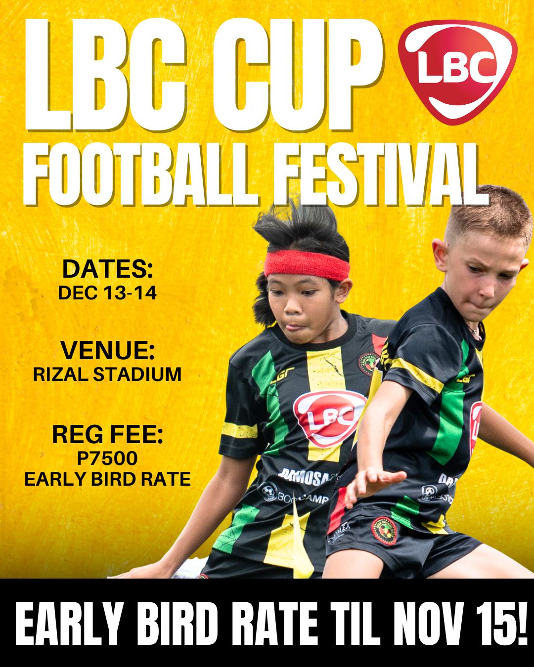 LBC Cup Football Festival: Last Day for Early Bird Rate