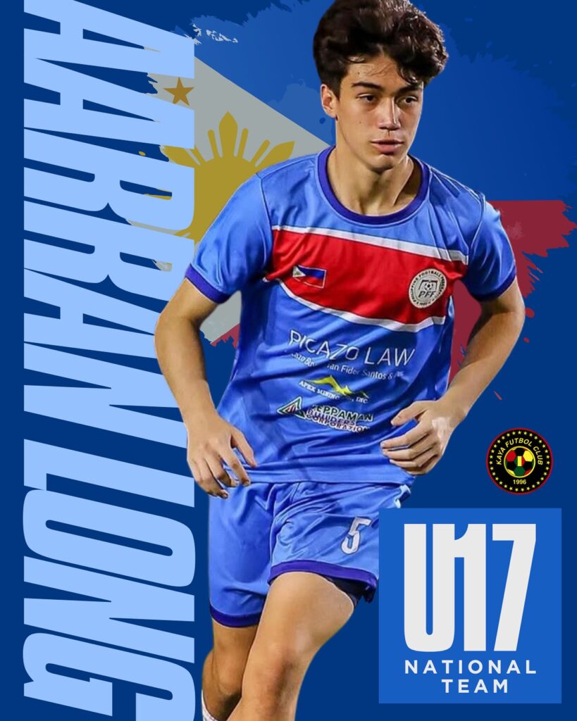 Aarran Long with the U17 PMNFT in the Asian Cup Qualifiers!