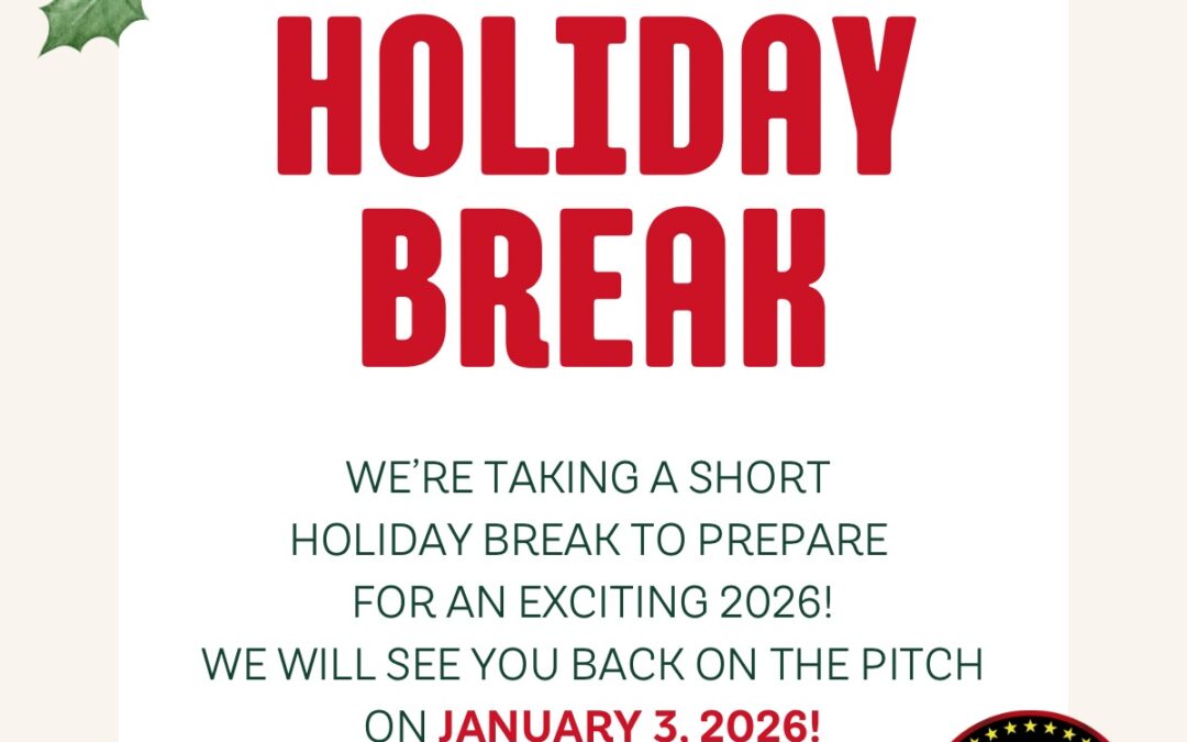 Holiday Break – Training Resumes January 3, 2026