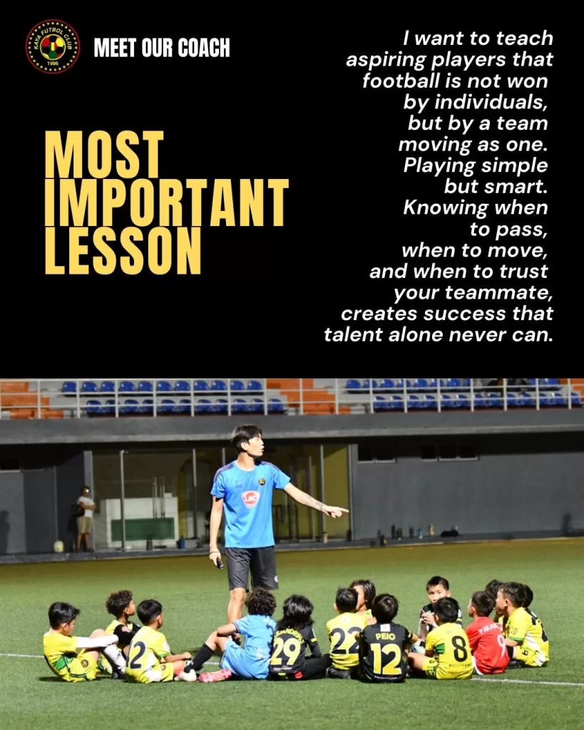 Coach Minsu Kim is the Academy's New U9 Head Coach.