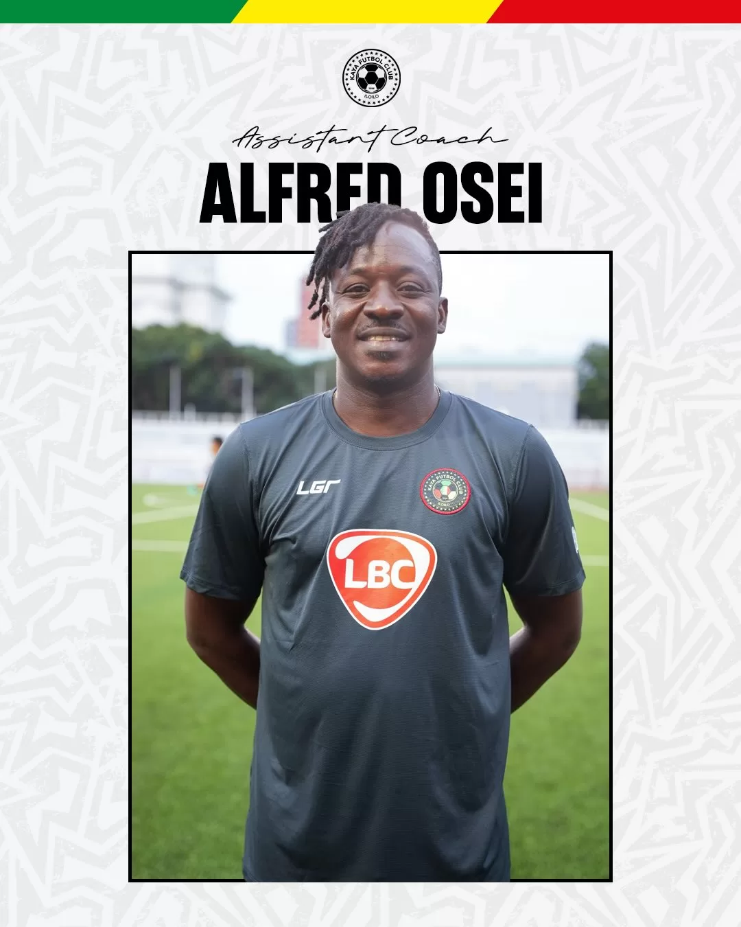 Coach Freddy Appointed Assistant Coach of the Kaya Men’s Team!