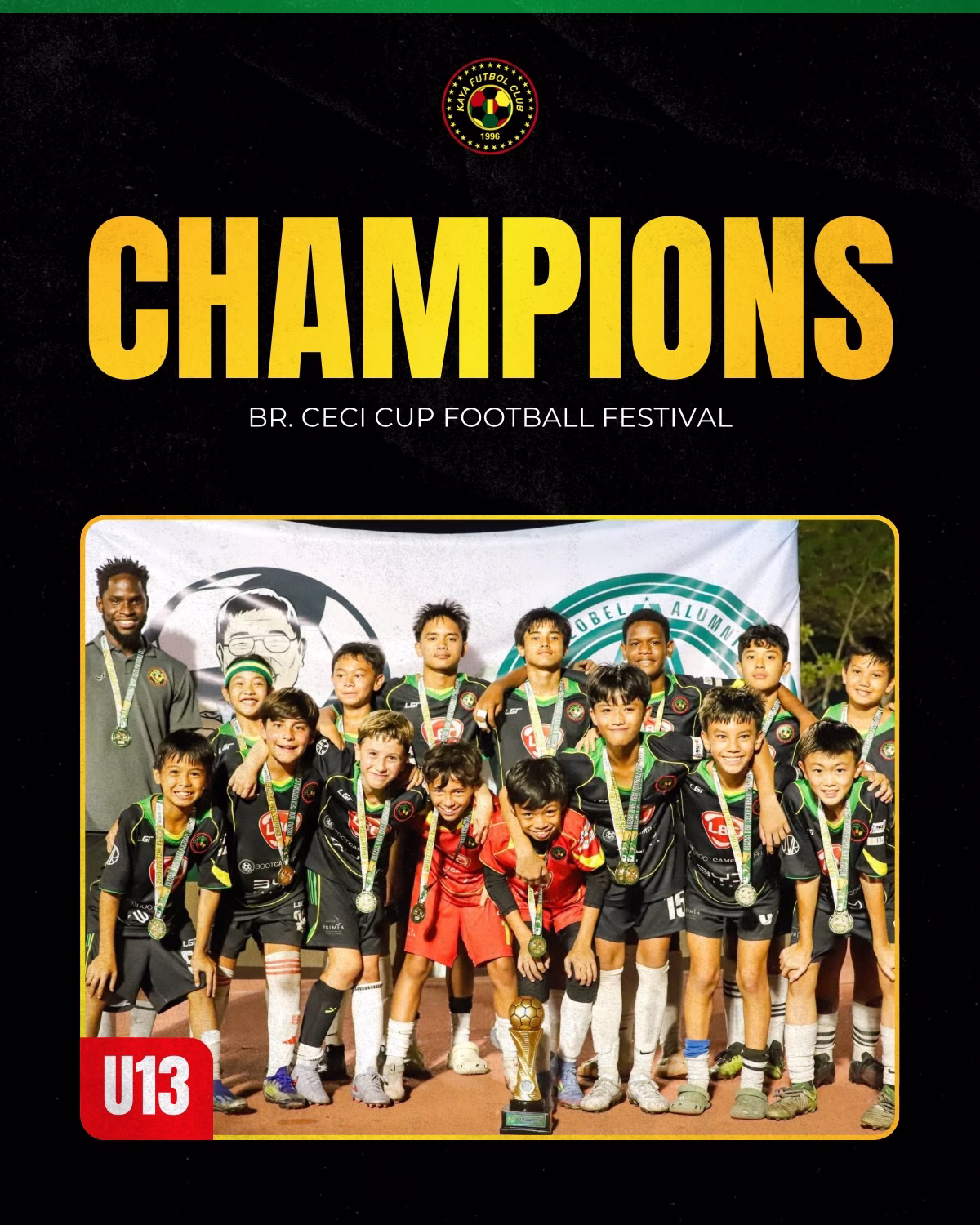 Kaya U13 Wins Br. Ceci Cup