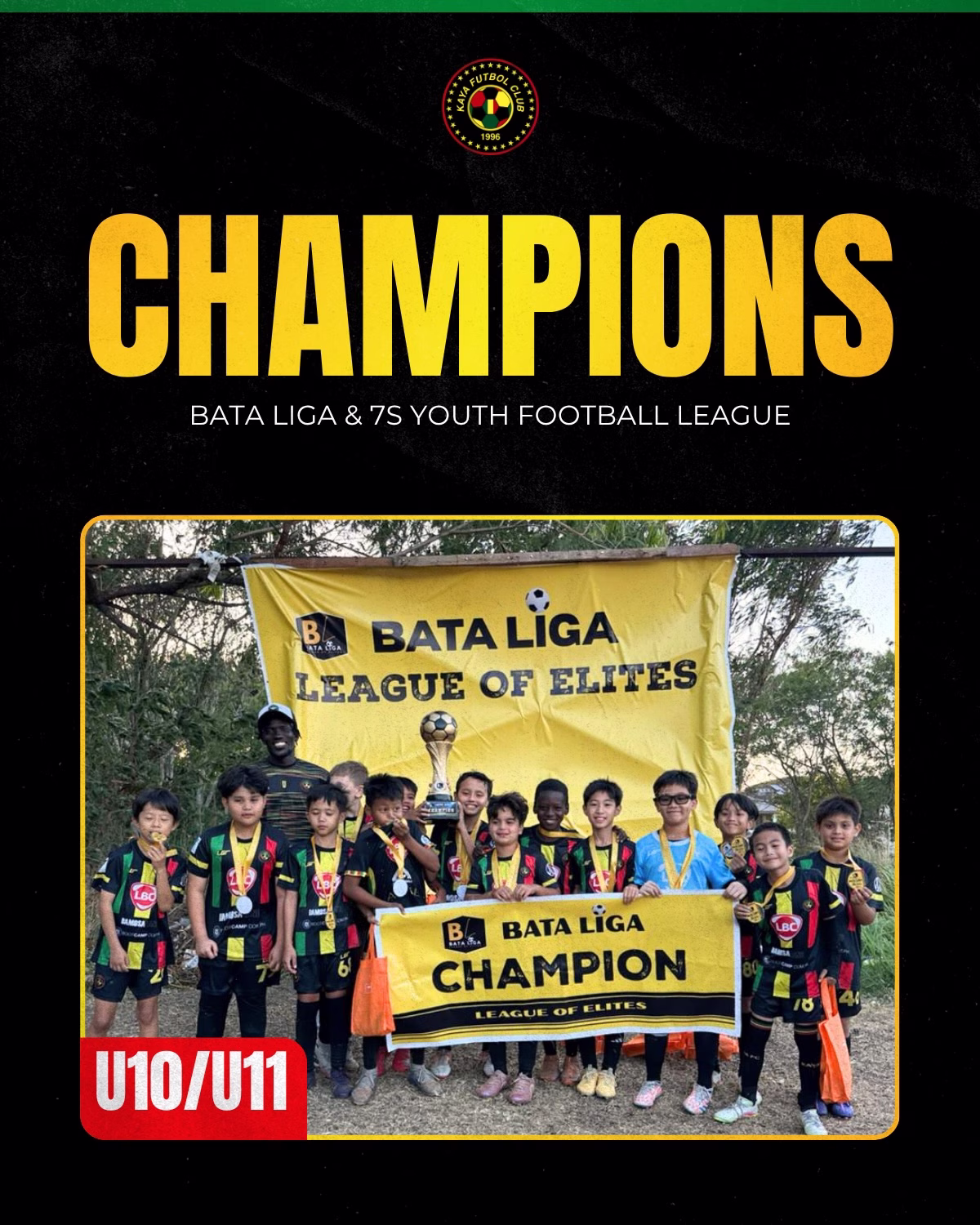 Bata Liga and 7s YFL Winners